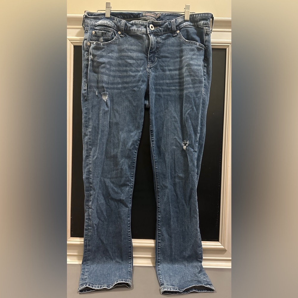 Torrid Boyfriend Straight Vintage Stretch Distressed Women Blue Jeans Size 12 R